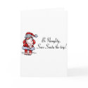 Be Naughty Save Santa The Trip Santa cards by CelebrationZazzle Be Naughty Save Santa The Trip Santa cards