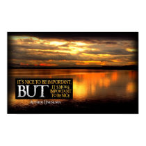 Be Nice Inspirational Poster Print
