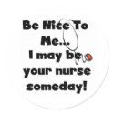 Be Nice Nurse Stickers