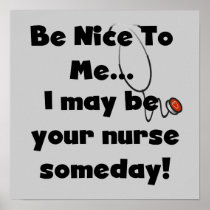 Be Nice Nurse T-shirts and Gifts Print