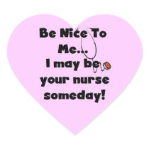 Be Nice Nurse T-shirts and Gifts Stickers