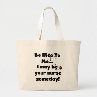 Be Nice Nurse Tshirts and Gifts Bag