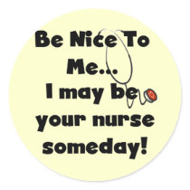 Be Nice Nurse Tshirts and Gifts Stickers