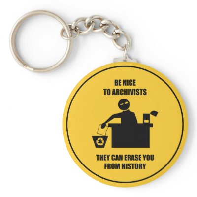 Be Nice to Archivists Key Chain by sheepeeh