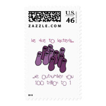 Be nice to bacteria postage