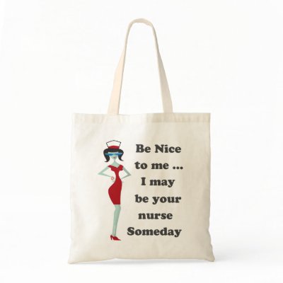 Be nice to me tote bag by uneekproducts