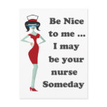 Be nice to me postcard