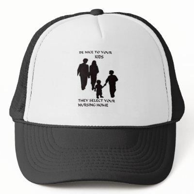 BE NICE TO YOUR KIDS HAT by FUNFASHIONETC