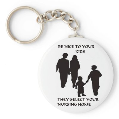 BE NICE TO YOUR KIDS KEY CHAINS by FUNFASHIONETC