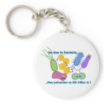 Be Nicer to Bacteria Keychain