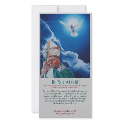 Be Not Afraid Custom Photo Card by Kessler09