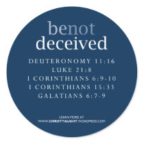 Be Not Deceived Sticker