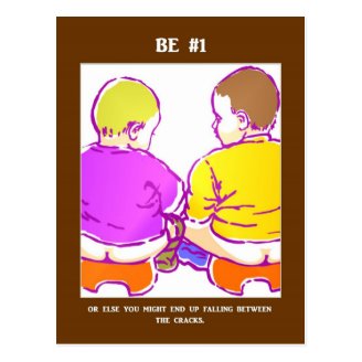 be-number-one-or-else-you-might-end-up-falling postcards