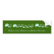 Be Nurdle Free, Reduce your relianance on plastics bumper stickers by rderstadt Be Nurdle Free, Reduce your relianance on plastics bumper stickers