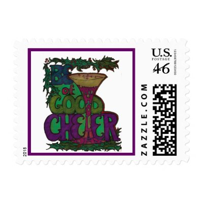 Be of Good Cheer Holiday Stamp by pmoore