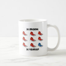 Be original sneakers mug