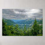 Be patient..., "Never cut a tree down in ... posters