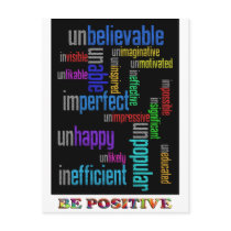 Be Positive postcards