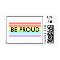 BE PROUD postage stamp