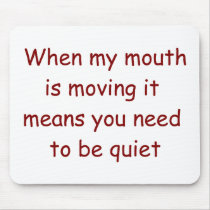 Be Quiet Judge Mousepad by lawyertshirts Be Quiet Judge Mousepad