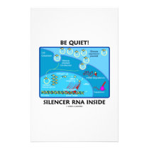 Be Quiet! Silencer RNA Inside (Molecular Biology) stationery