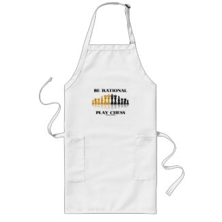 Be Rational Play Chess (Reflective Chess Set) apron