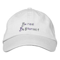 Be Real_Embroidered Hat embroidered hats by ELENNE Be Real_Embroidered Hat embroidered hats