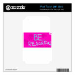 Be_Resourceful iPod Touch 4G Decal