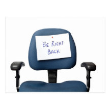 Be Right Back Postcard