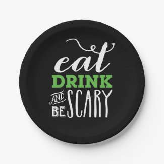 BE SCARY | HALLOWEEN PARTY PLATE 7 INCH PAPER PLATE