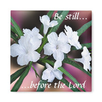 Be Still Before the Lord magnet by dollargrafix Be Still Before the Lord magnet