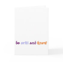 be still cards by Knoited be still cards