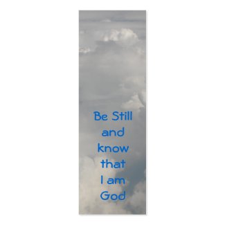 Be Still (Clouds) Bookmark