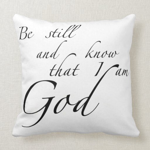 Be still pillow