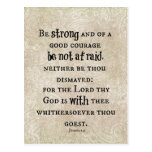 Being Strong Inspirational Quote Postcard | Zazzle