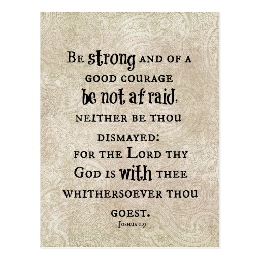 be-strong-bible-verse-postcard-zazzle