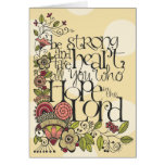 Be Strong - Blank Card