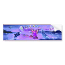 BE SURREAL (blue/purple) bumper sticker bumper stickers