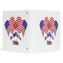 Be Thankful For Freedom Vinyl Binder