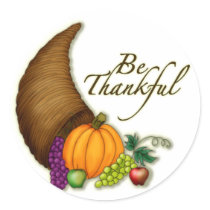Be thankful stickers
