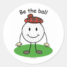 Be the Ball Round Sticker