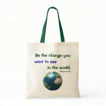 Be the Change Canvas Bags