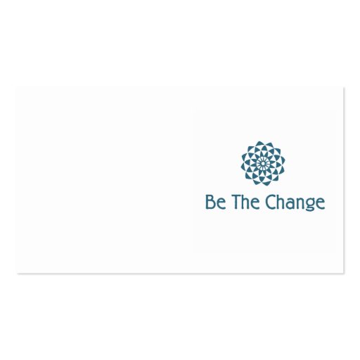 Be the Change Business Card