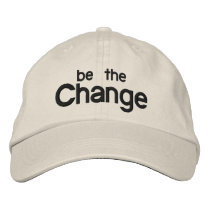 Be the Change Embroidered Hat embroidered hats by GandhiTour Be the Change Embroidered Hat embroidered hats