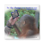 Be the Change : Face in the Mirror magnets