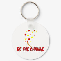 Be The Change Flame keychains