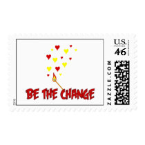 Be The Change Flame postage