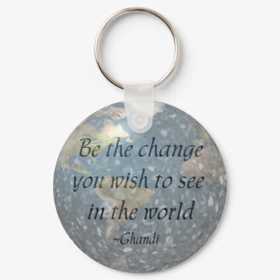 Be the change... keychain by slamdunksapparel