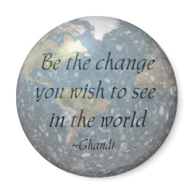 Be the change... magnet by slamdunksapparel