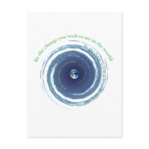 Be The Change postcards